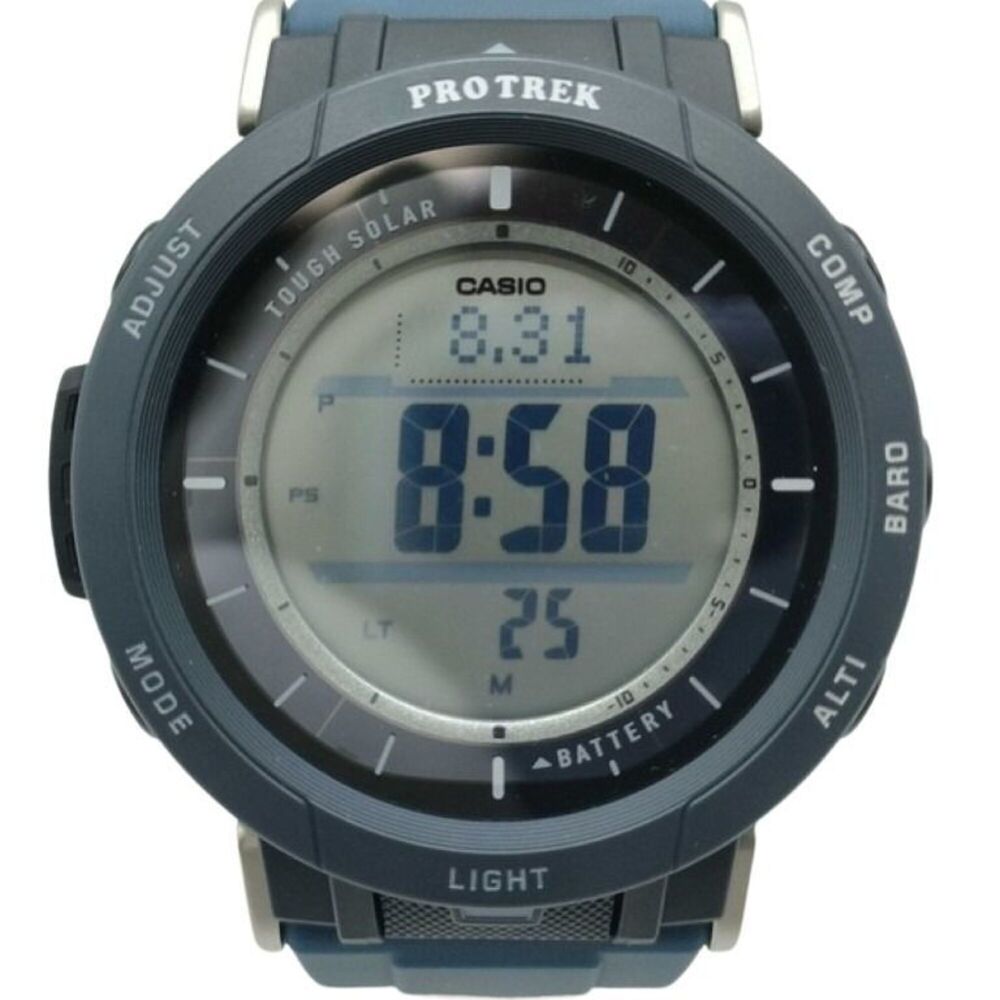 CASIO PRO TREX Climber Line PRG-30-2JF Men's Digital Watch, Black/Green, Resi...